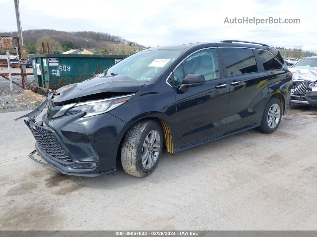 2022 Toyota Sienna Xse Черный vin: 5TDDSKFC6NS045781