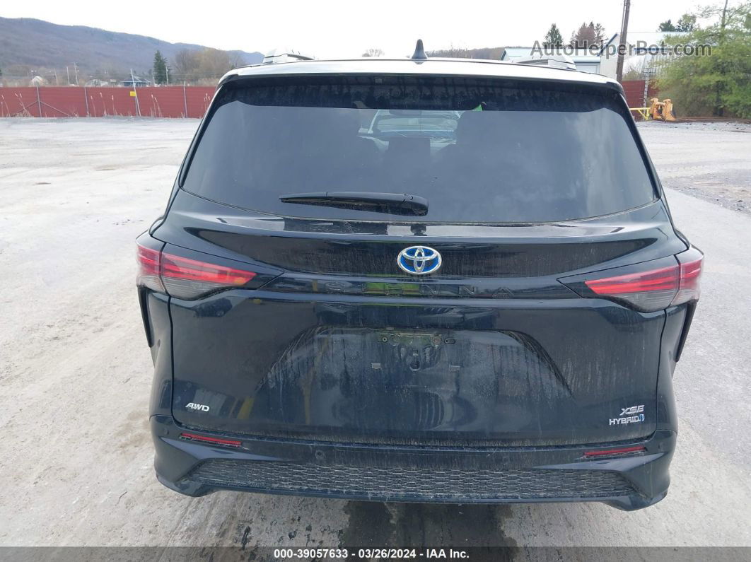 2022 Toyota Sienna Xse Black vin: 5TDDSKFC6NS045781