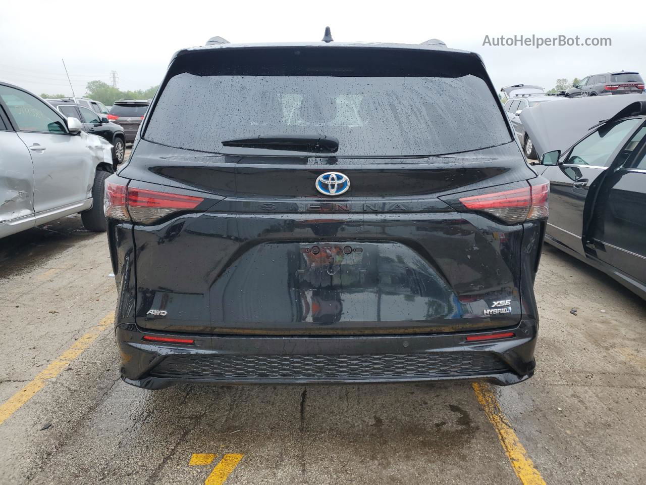 2022 Toyota Sienna Xse Black vin: 5TDDSKFC6NS047093