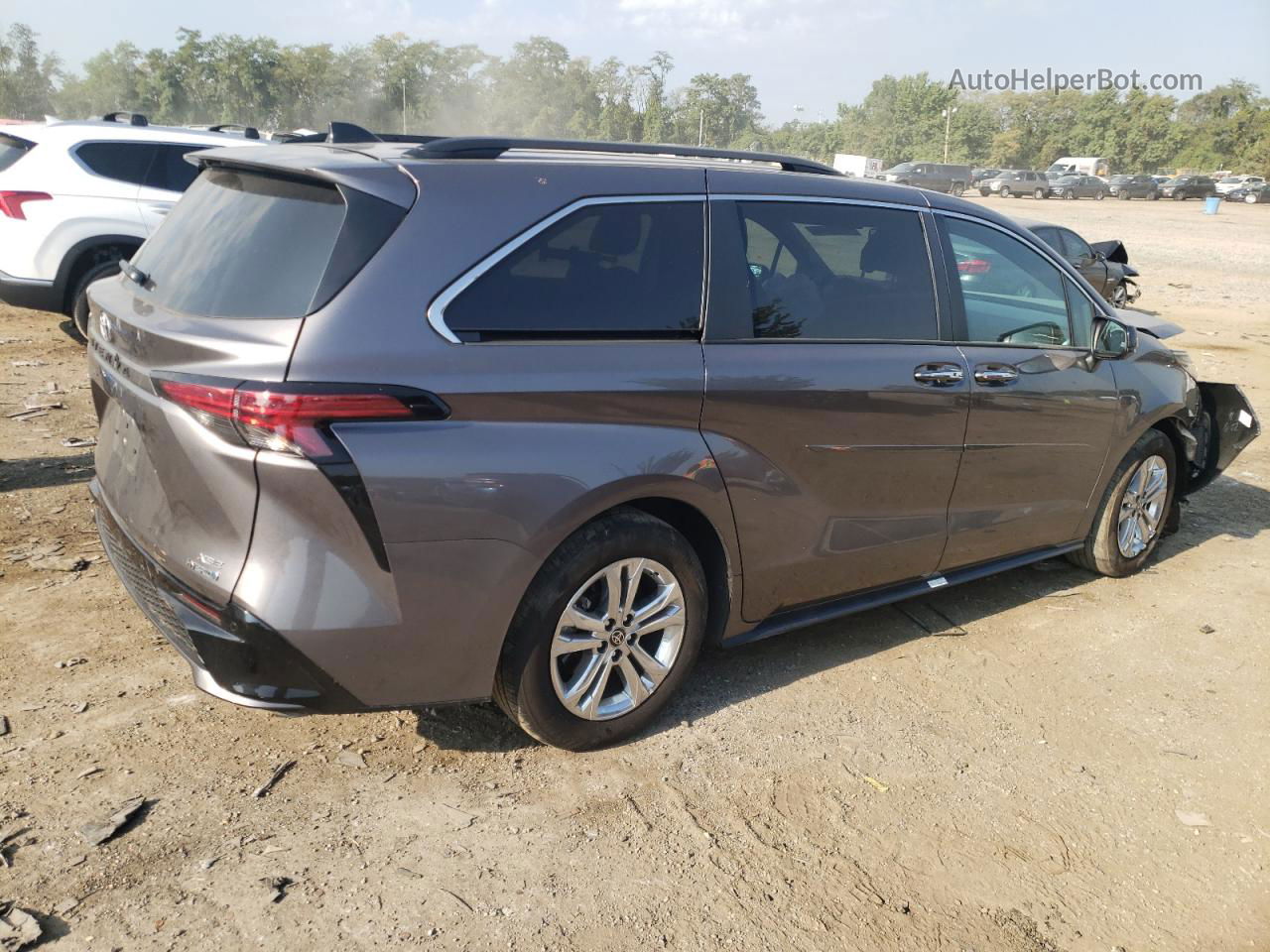 2022 Toyota Sienna Xse Gray vin: 5TDDSKFC8NS044258