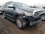 2016 Toyota Sequoia Platinum Gray vin: 5TDDW5G10GS135143