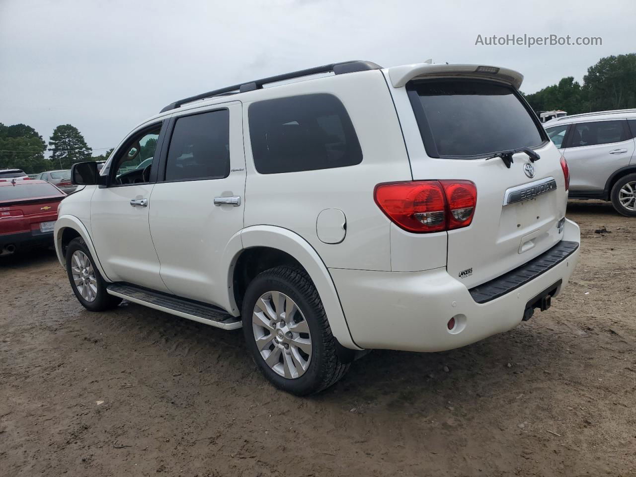 2016 Toyota Sequoia Platinum White vin: 5TDDW5G11GS131845