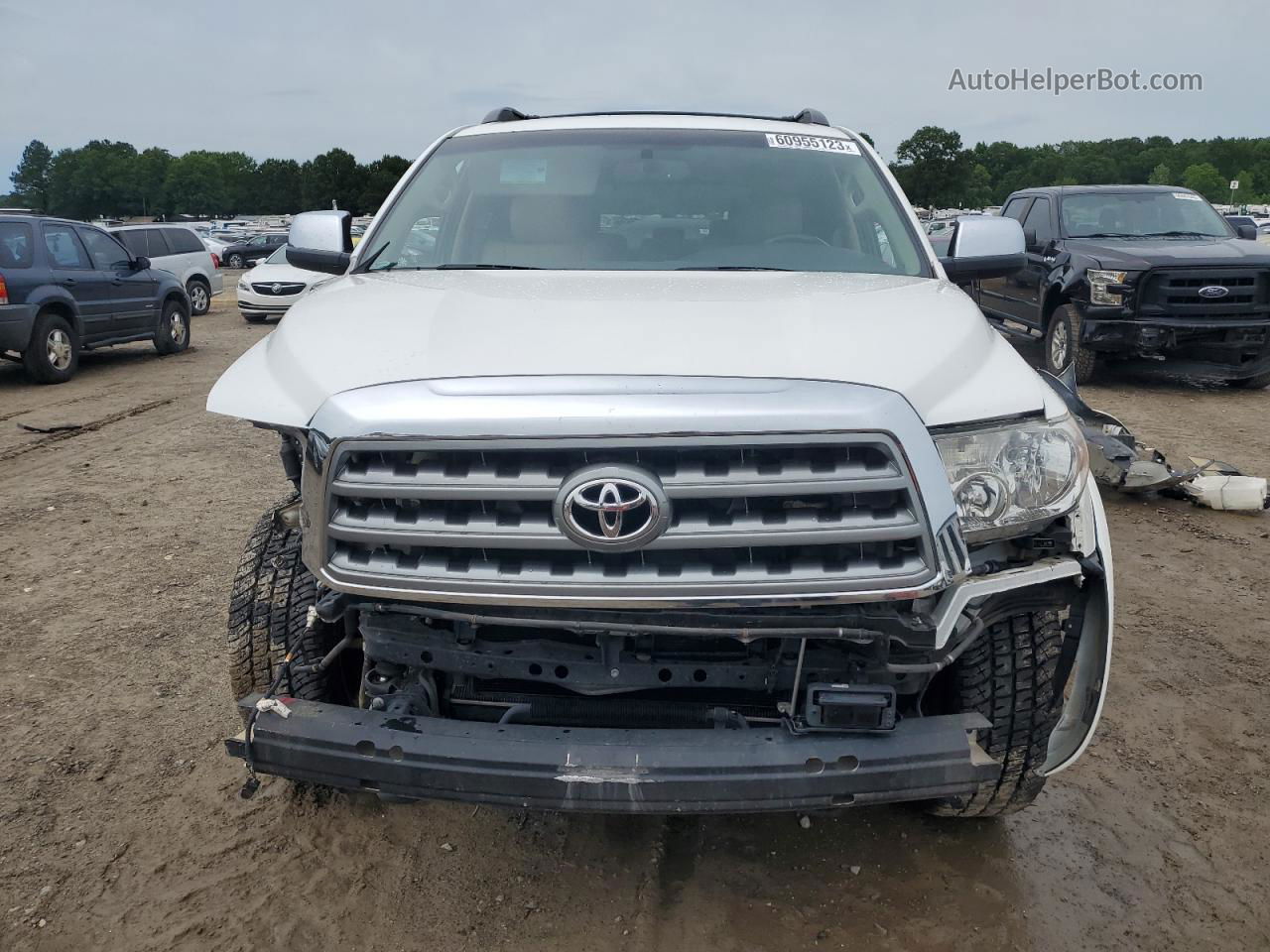 2016 Toyota Sequoia Platinum White vin: 5TDDW5G11GS131845