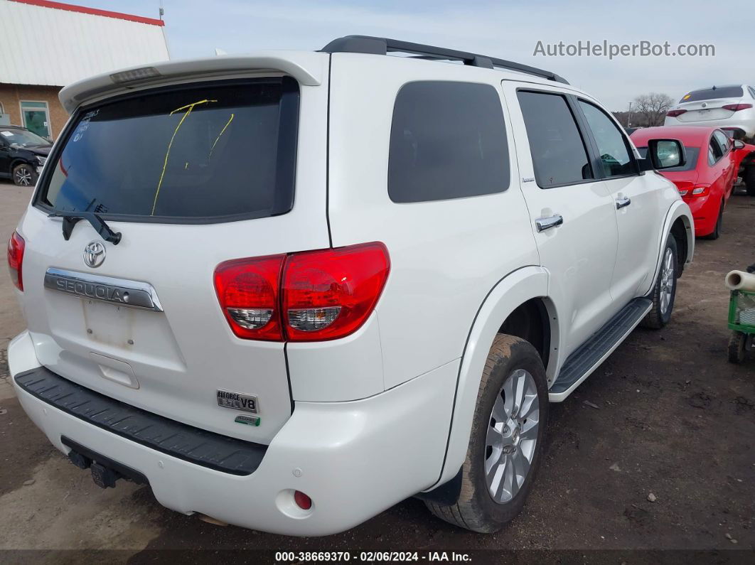 2016 Toyota Sequoia Platinum 5.7l V8 White vin: 5TDDW5G11GS143946