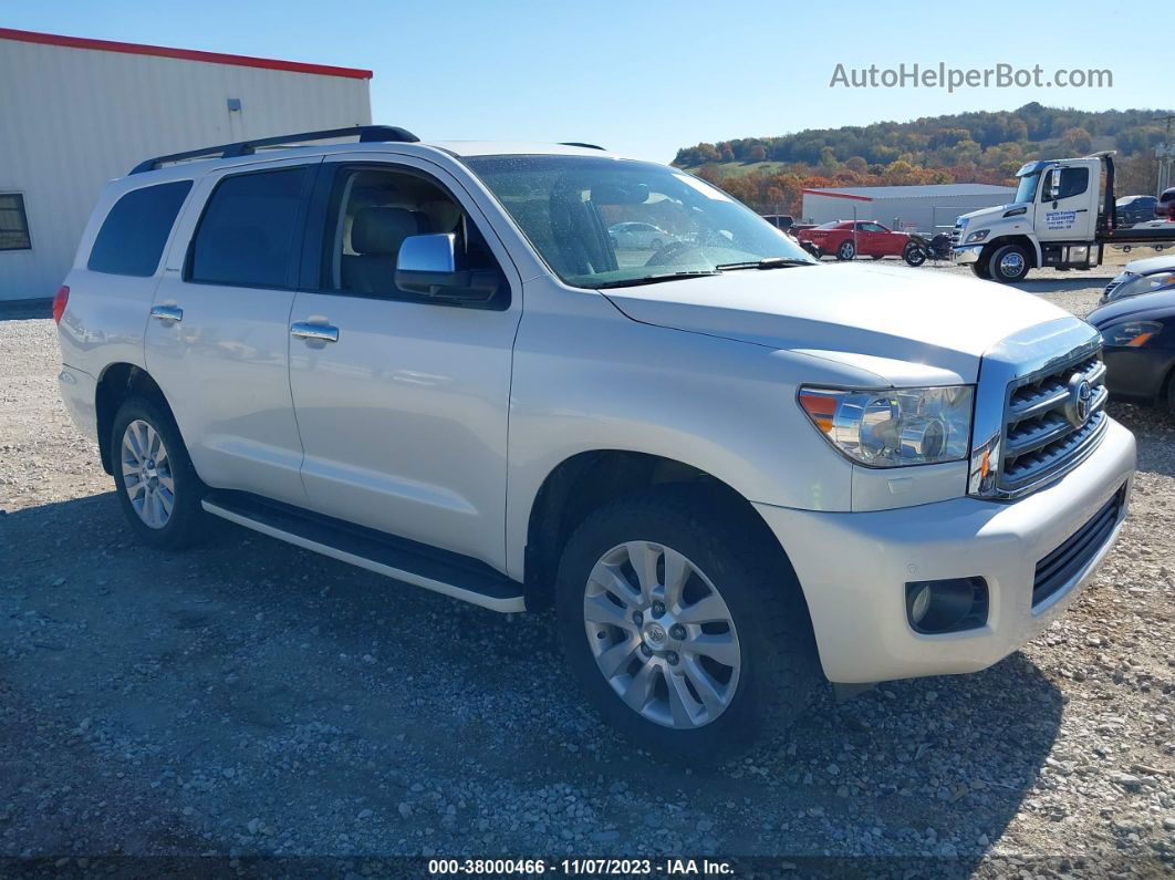 2017 Toyota Sequoia Platinum White vin: 5TDDW5G11HS154656