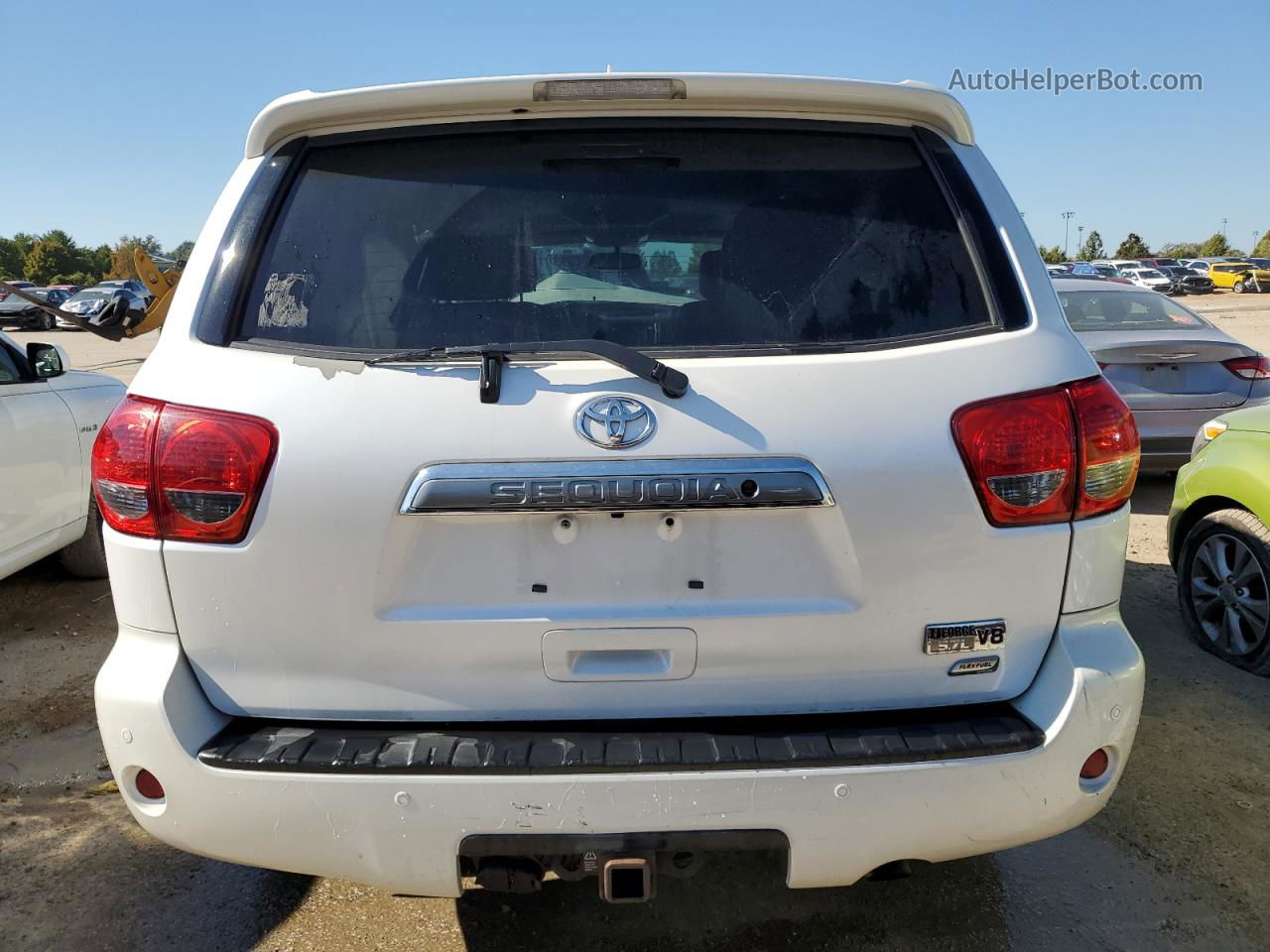 2016 Toyota Sequoia Platinum White vin: 5TDDW5G12GS132261