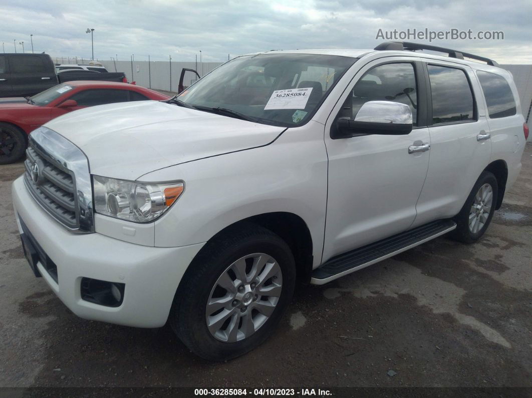 2017 Toyota Sequoia Platinum White vin: 5TDDW5G12HS148526