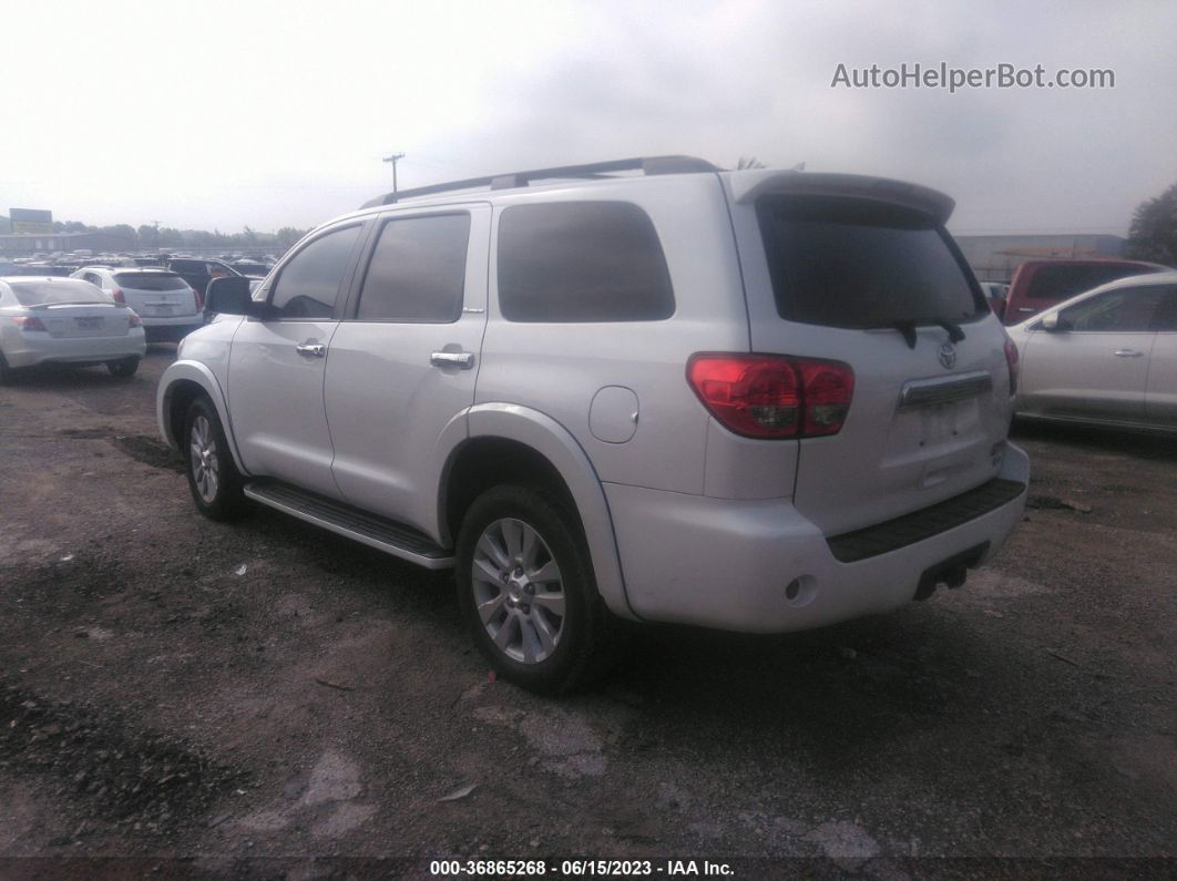 2016 Toyota Sequoia Platinum White vin: 5TDDW5G14GS140555