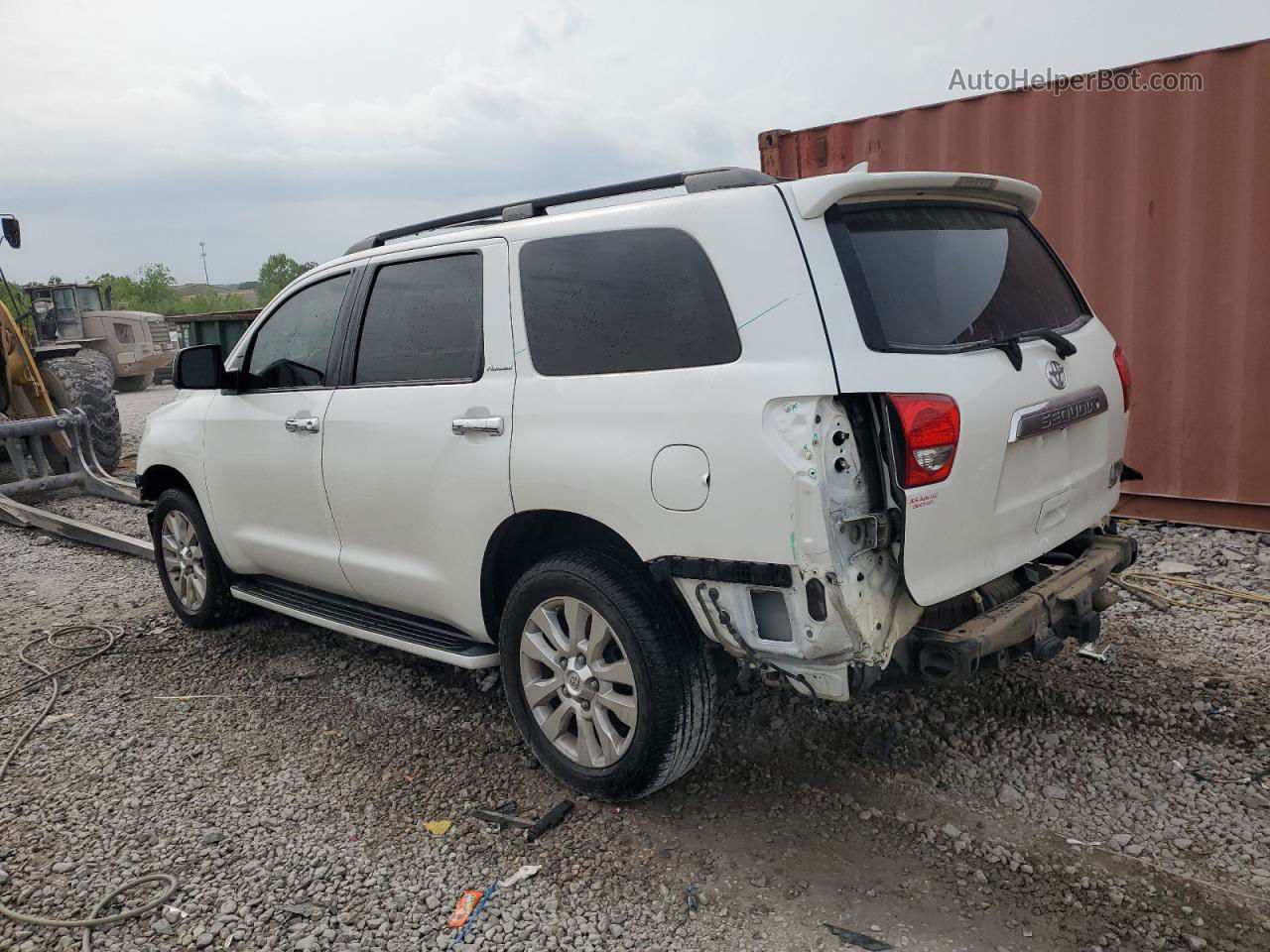 2017 Toyota Sequoia Platinum White vin: 5TDDW5G14HS149502