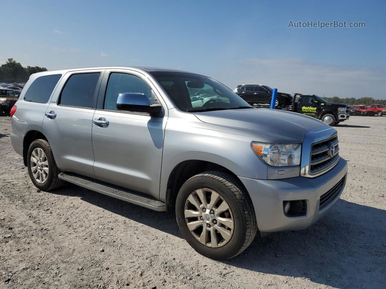 2016 Toyota Sequoia Platinum Серебряный vin: 5TDDW5G15GS143819