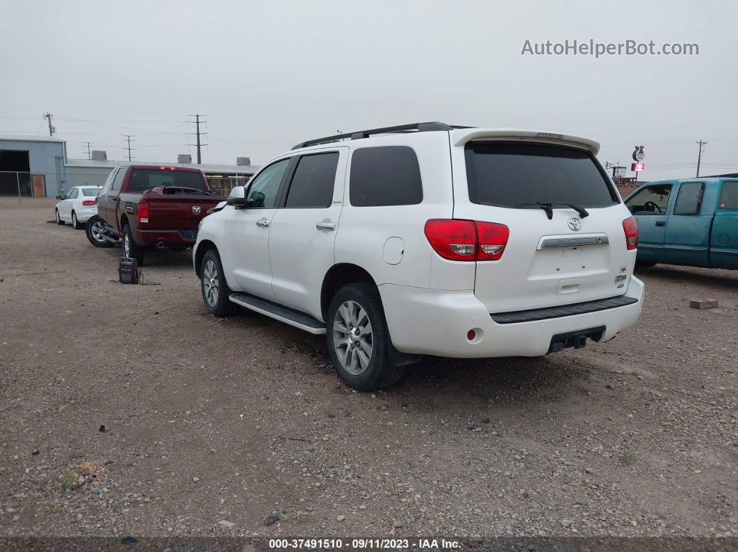 2016 Toyota Sequoia Platinum White vin: 5TDDW5G17GS131154