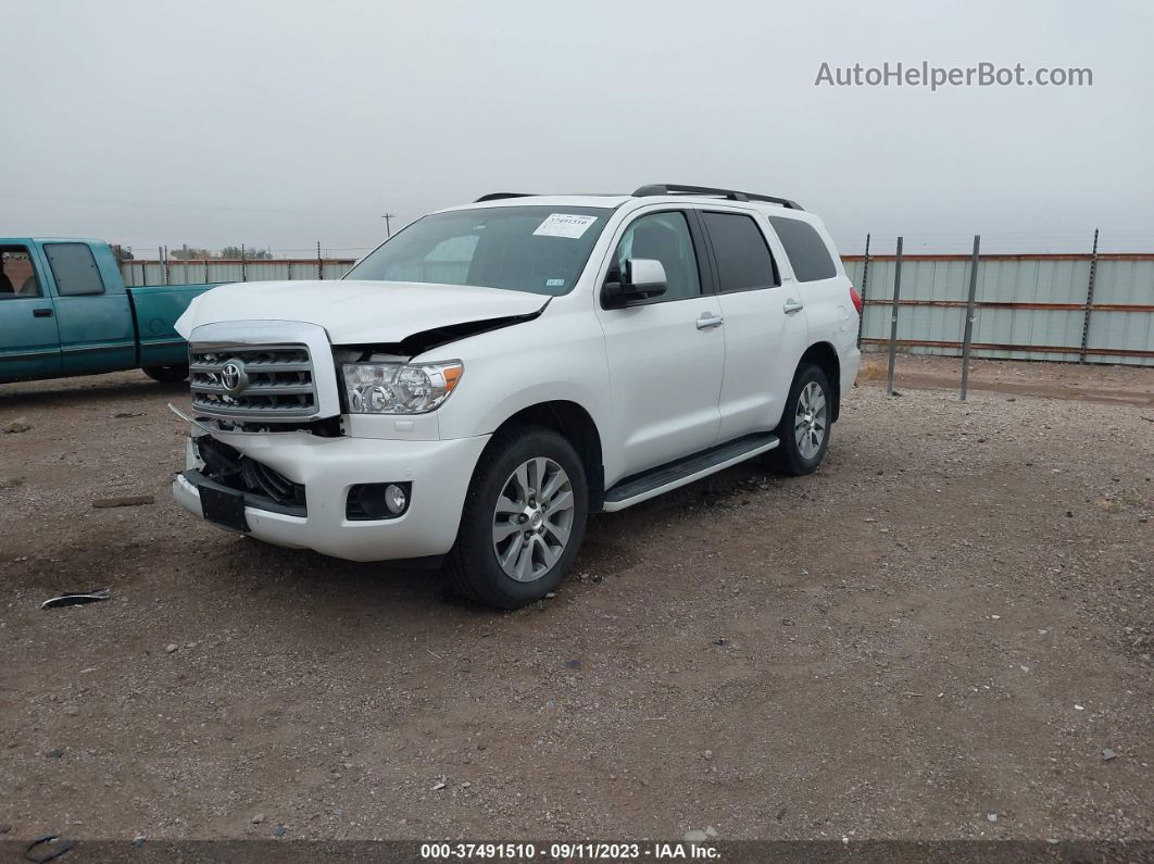 2016 Toyota Sequoia Platinum White vin: 5TDDW5G17GS131154