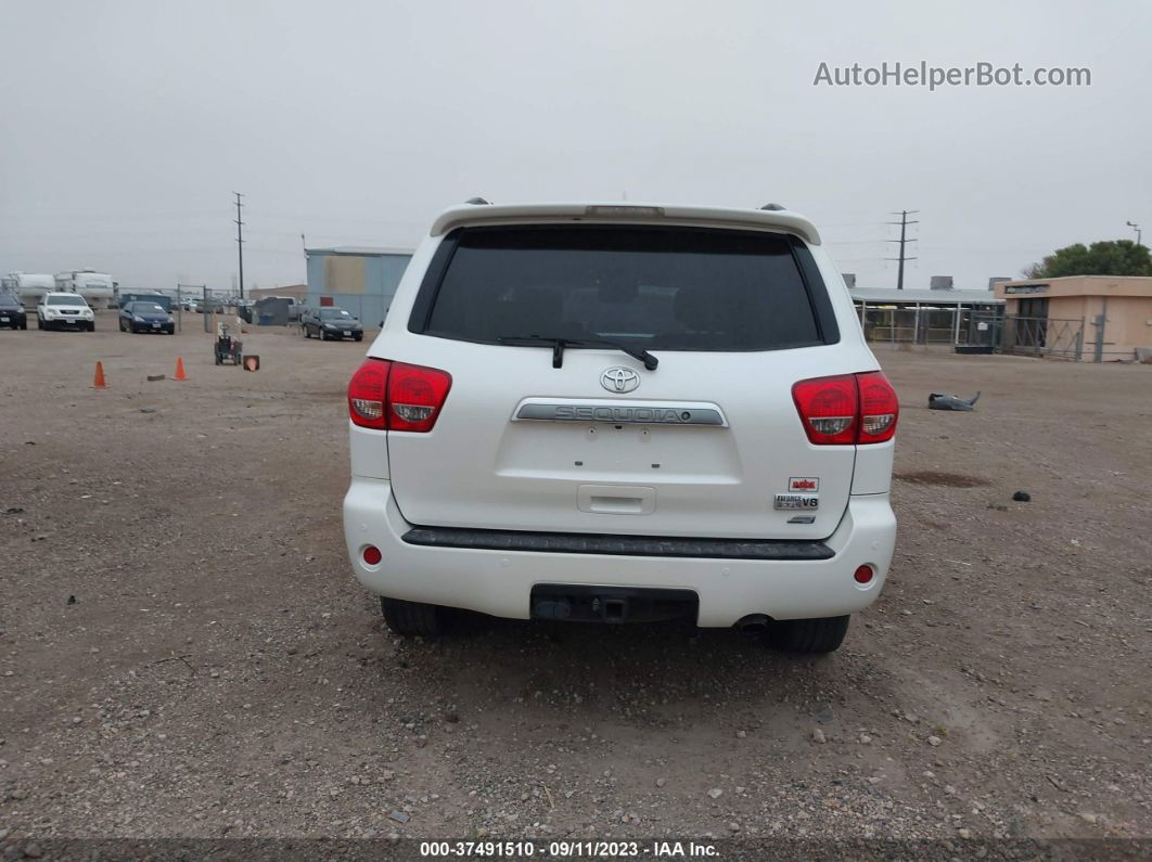 2016 Toyota Sequoia Platinum White vin: 5TDDW5G17GS131154