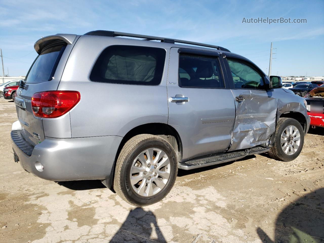 2016 Toyota Sequoia Platinum Silver vin: 5TDDW5G17GS146527