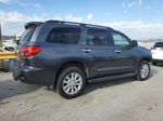 2017 Toyota Sequoia Platinum Gray vin: 5TDDW5G17HS153463