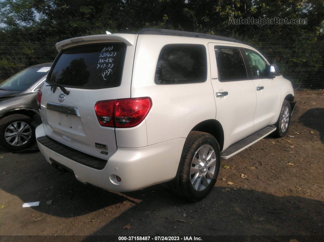 2016 Toyota Sequoia Platinum White vin: 5TDDW5G18GS146021