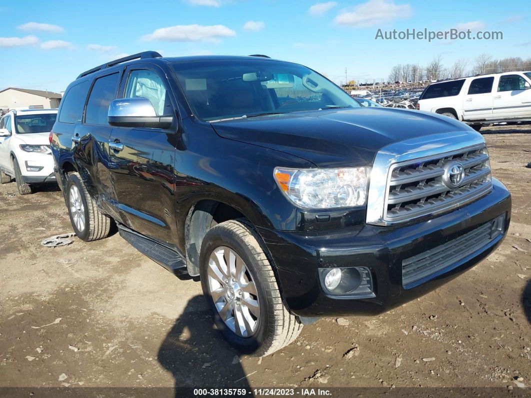 2017 Toyota Sequoia Platinum Черный vin: 5TDDW5G19HS155196