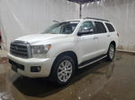 2017 Toyota Sequoia Platinum White vin: 5TDDY5G10HS148521