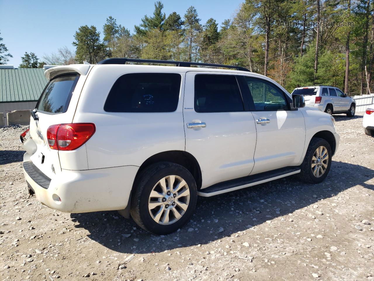 2016 Toyota Sequoia Platinum White vin: 5TDDY5G13GS139679