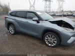 2021 Toyota Highlander Limited Синий vin: 5TDDZRBH4MS144961