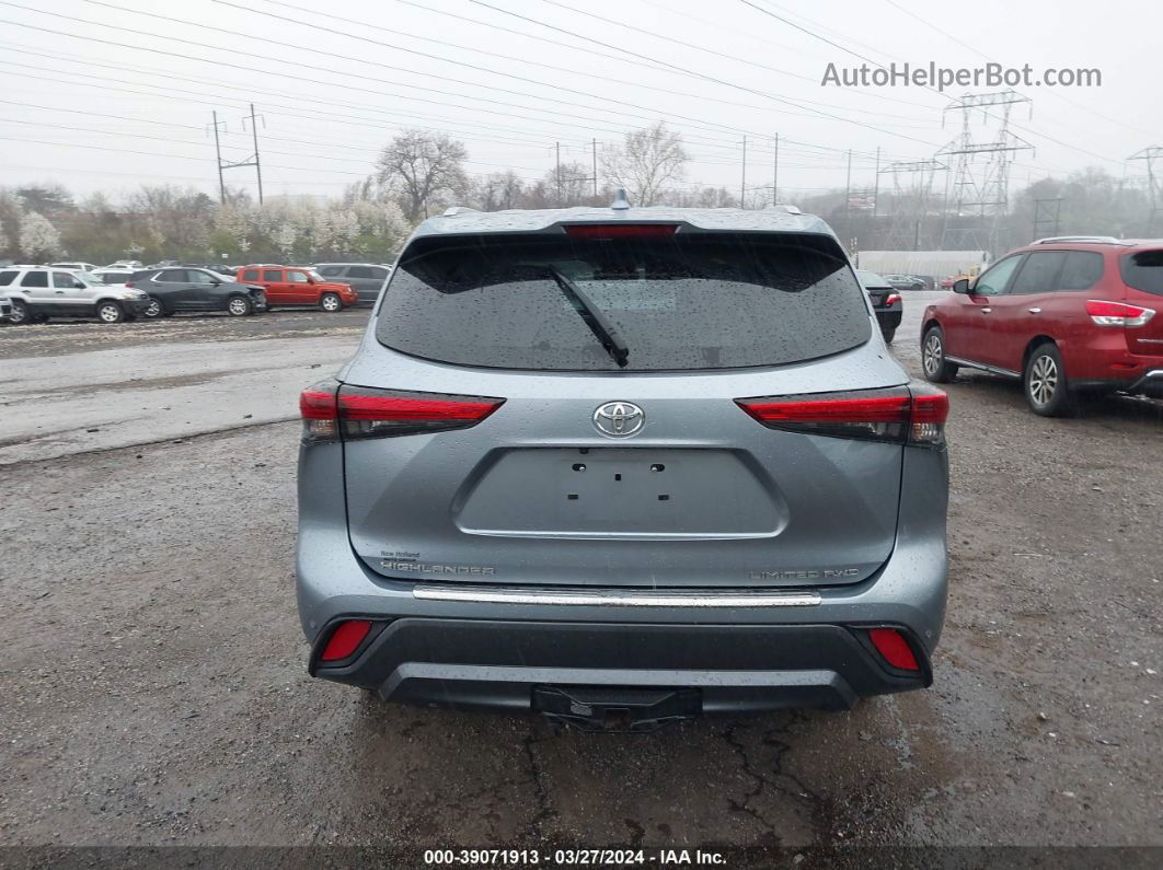 2021 Toyota Highlander Limited Синий vin: 5TDDZRBH4MS144961