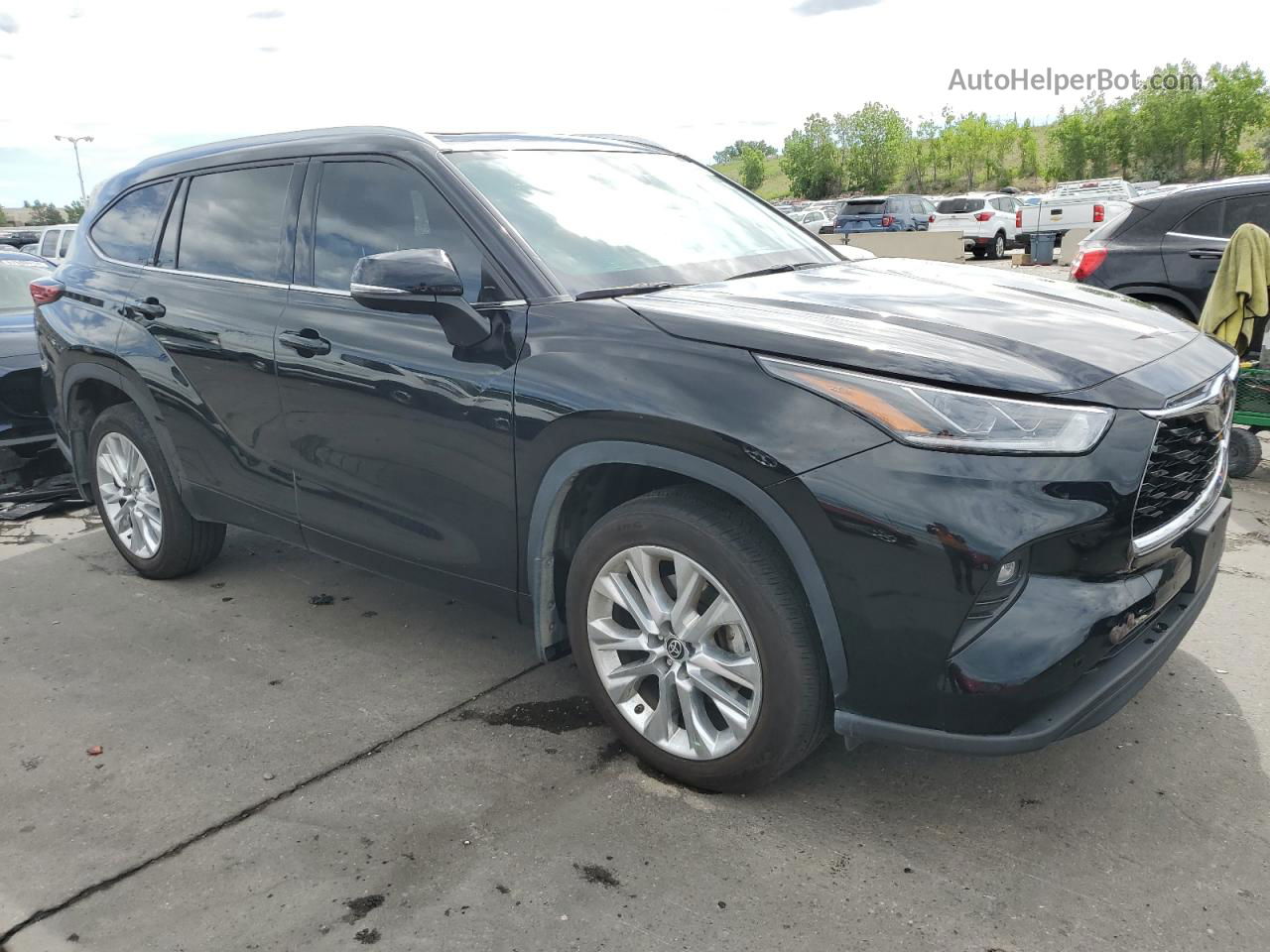 2021 Toyota Highlander Limited Black vin: 5TDDZRBH5MS160635