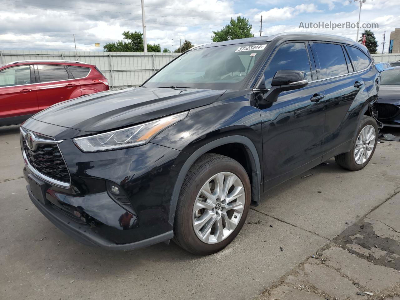 2021 Toyota Highlander Limited Black vin: 5TDDZRBH5MS160635