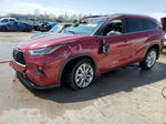 2021 Toyota Highlander Limited Burgundy vin: 5TDDZRBH5MS535472