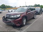 2019 Toyota Highlander Limited Maroon vin: 5TDDZRFH0KS704000