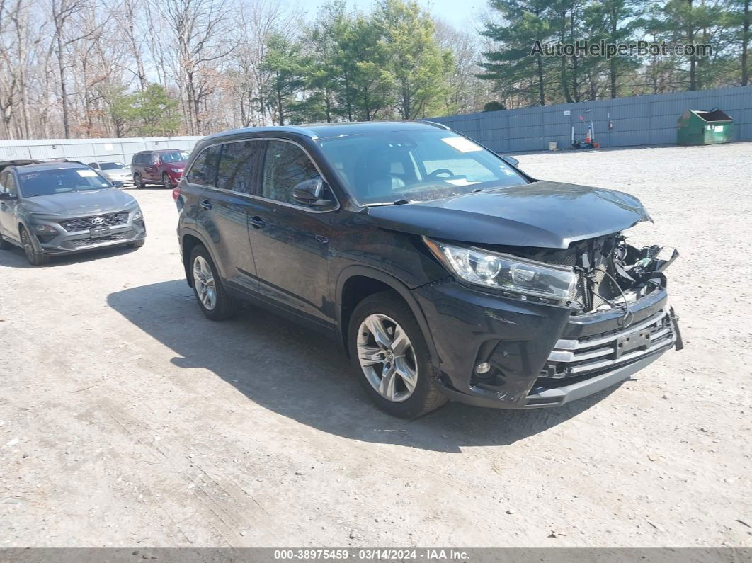 2019 Toyota Highlander Limited Black vin: 5TDDZRFH0KS929114