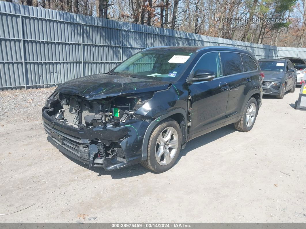 2019 Toyota Highlander Limited Black vin: 5TDDZRFH0KS929114