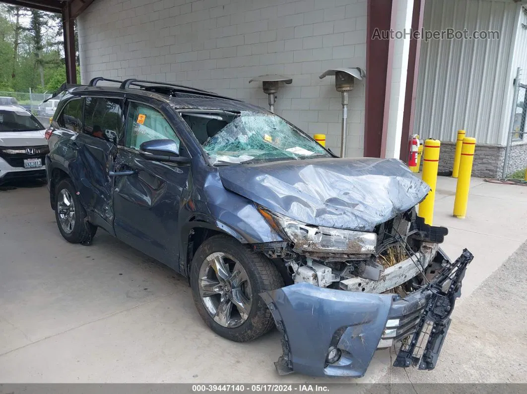 2019 Toyota Highlander Limited Platinum Blue vin: 5TDDZRFH0KS936659