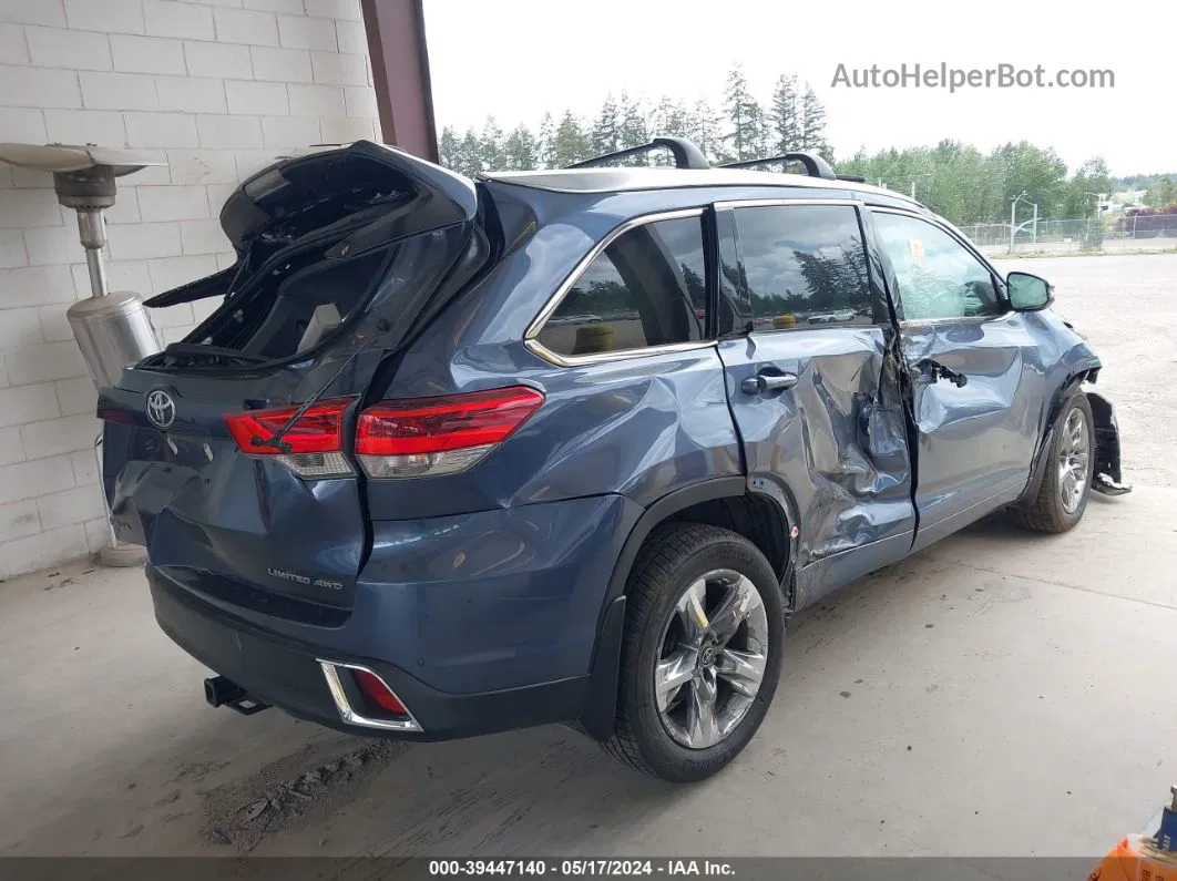 2019 Toyota Highlander Limited Platinum Blue vin: 5TDDZRFH0KS936659