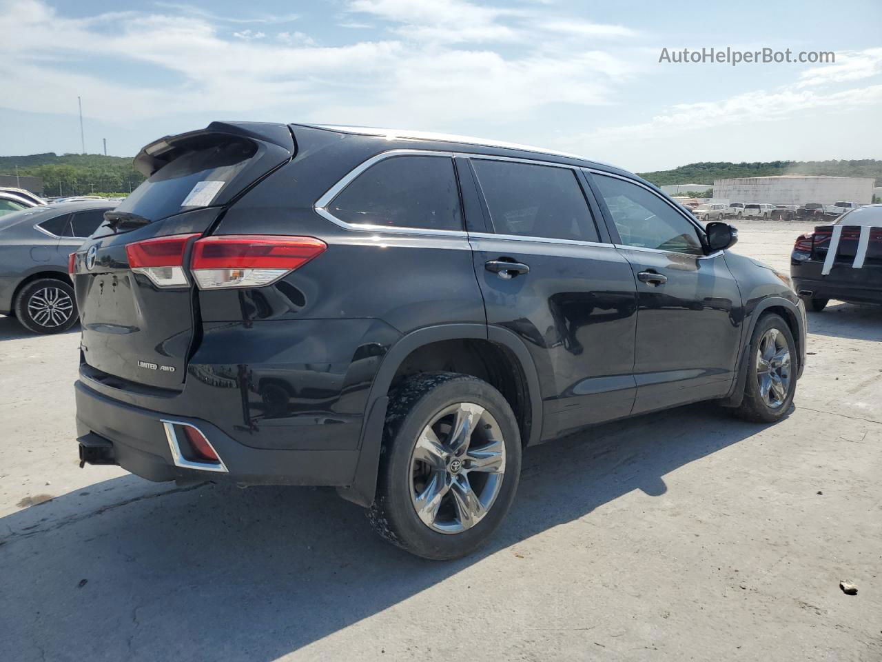 2019 Toyota Highlander Limited Black vin: 5TDDZRFH1KS918896