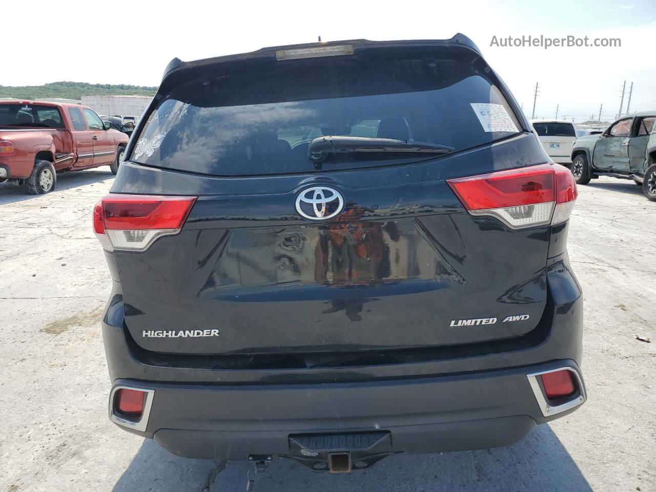 2019 Toyota Highlander Limited Black vin: 5TDDZRFH1KS918896