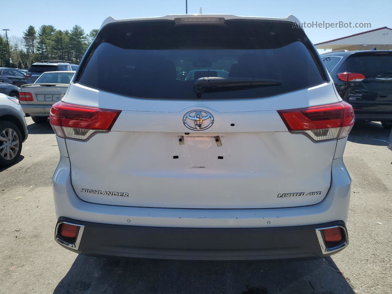 2019 Toyota Highlander Limited White vin: 5TDDZRFH2KS700501