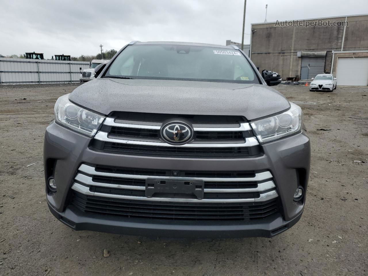 2019 Toyota Highlander Limited Gray vin: 5TDDZRFH2KS926196