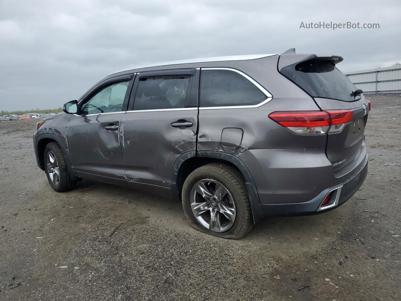 2019 Toyota Highlander Limited Gray vin: 5TDDZRFH2KS926196