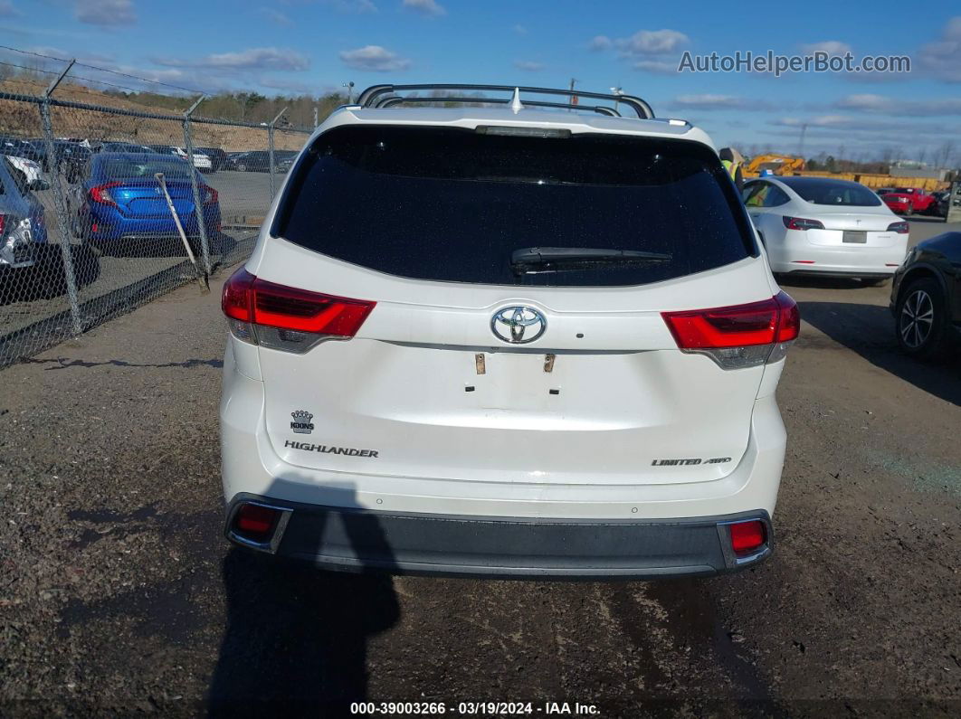 2019 Toyota Highlander Limited Белый vin: 5TDDZRFH2KS955973