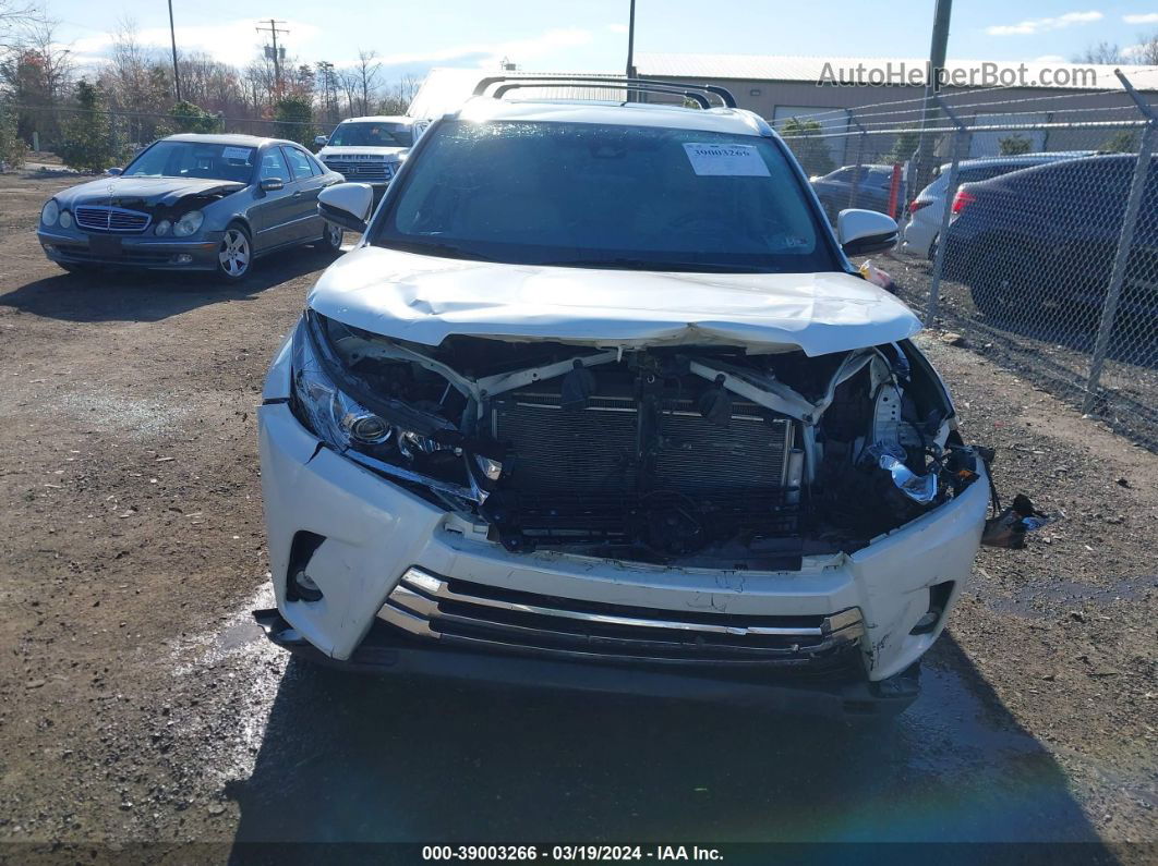 2019 Toyota Highlander Limited White vin: 5TDDZRFH2KS955973