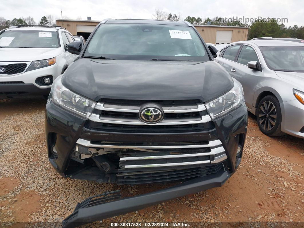 2019 Toyota Highlander Limited Platinum Черный vin: 5TDDZRFH3KS727853