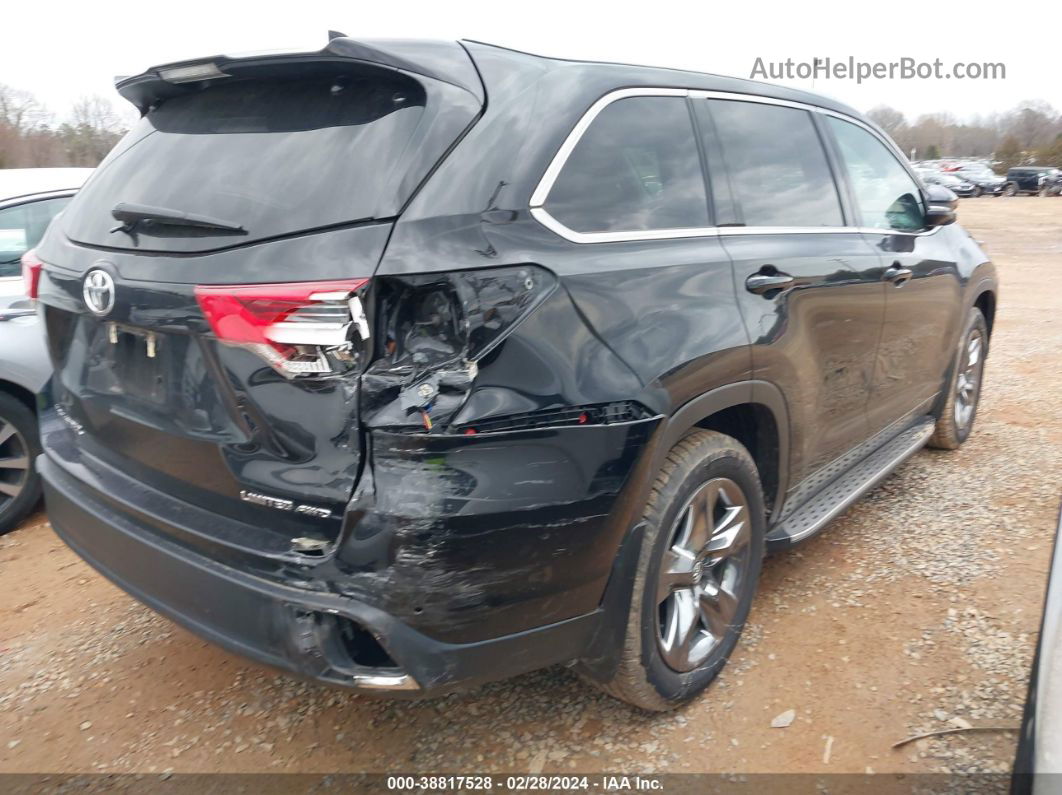 2019 Toyota Highlander Limited Platinum Черный vin: 5TDDZRFH3KS727853