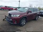 2019 Toyota Highlander Limited Platinum Red vin: 5TDDZRFH3KS968943