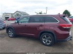 2019 Toyota Highlander Limited Platinum Red vin: 5TDDZRFH3KS968943