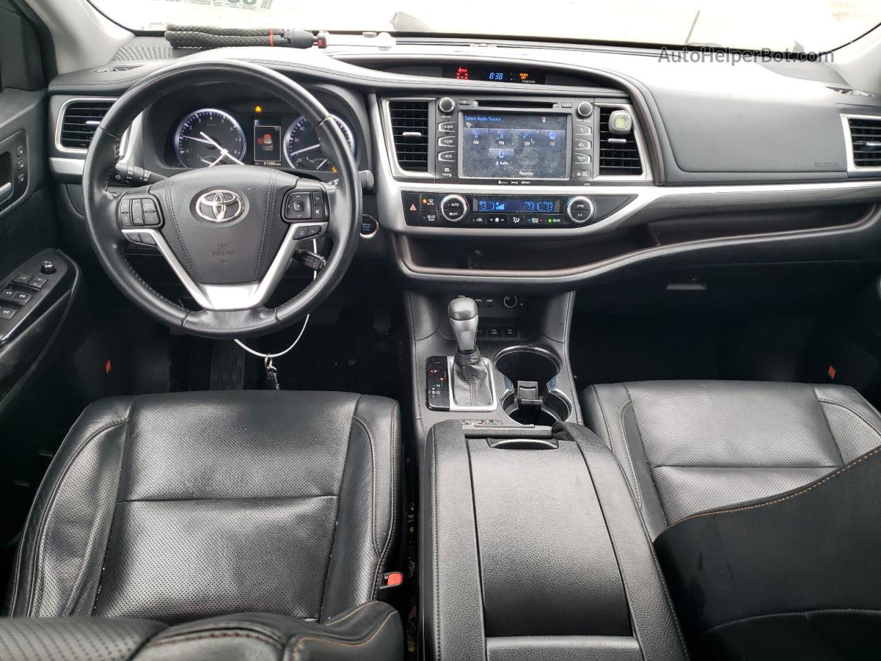 2019 Toyota Highlander Limited Серебряный vin: 5TDDZRFH4KS920030