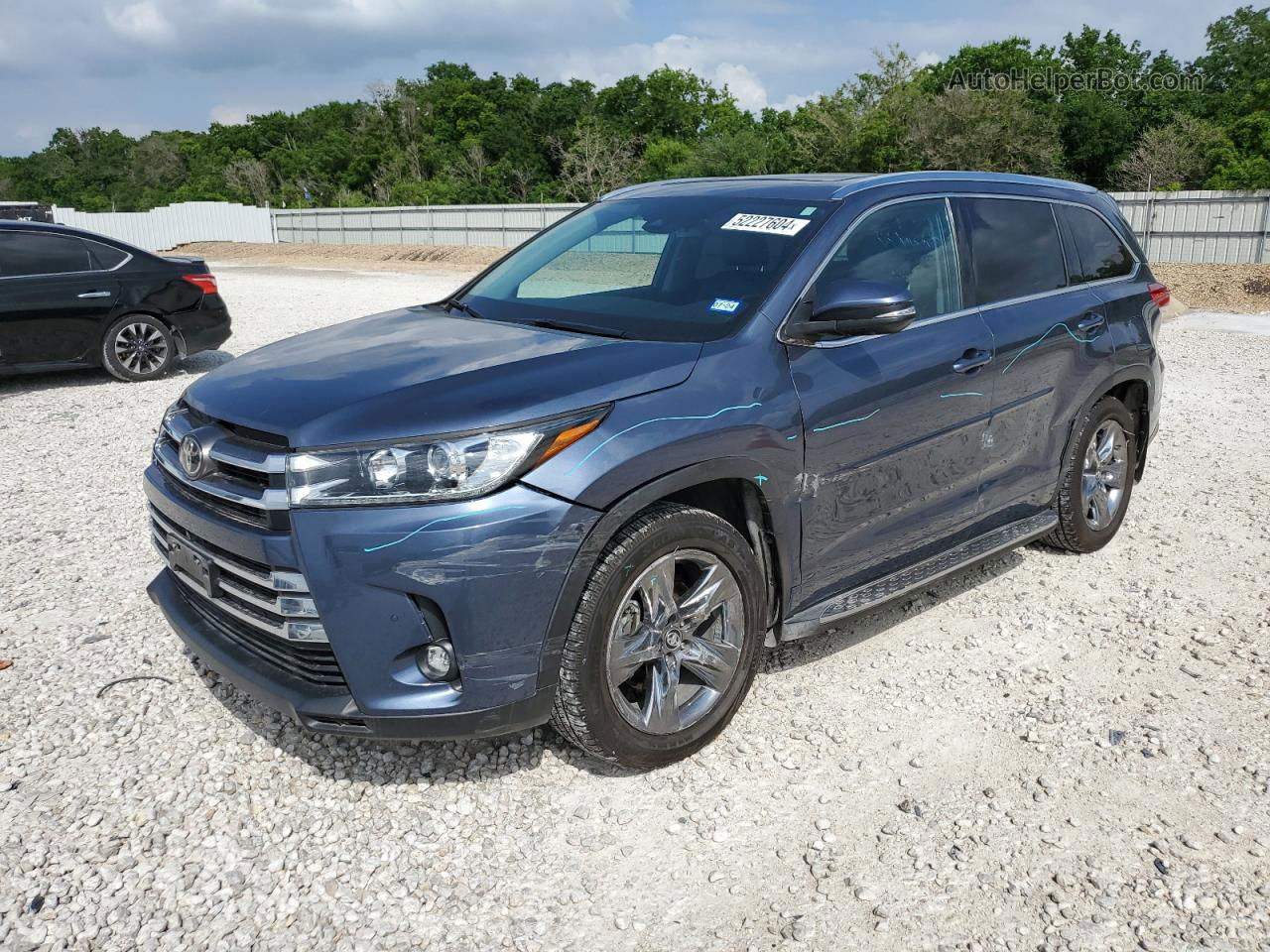 2019 Toyota Highlander Limited Серый vin: 5TDDZRFH6KS711601