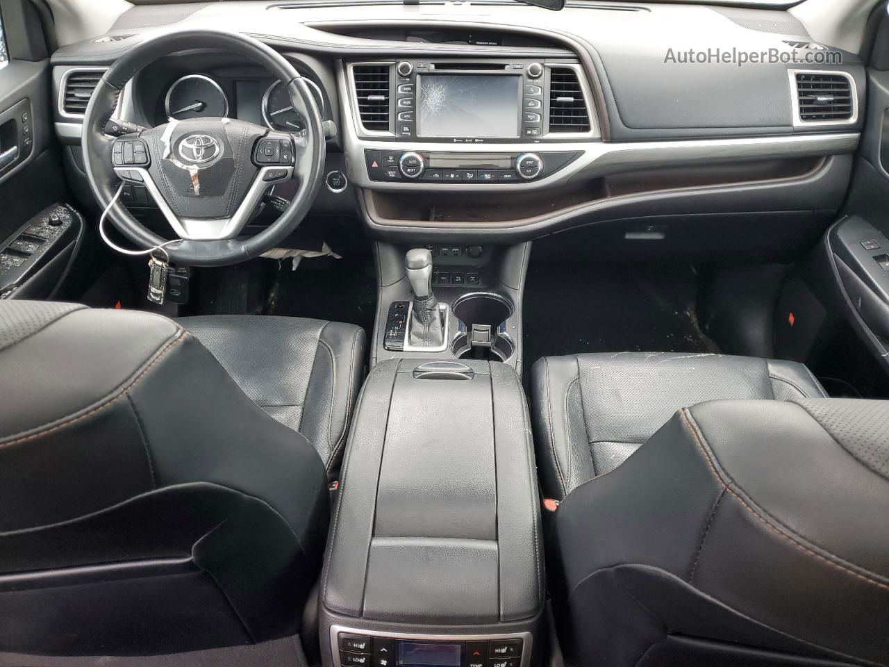 2019 Toyota Highlander Limited Серый vin: 5TDDZRFH6KS919624