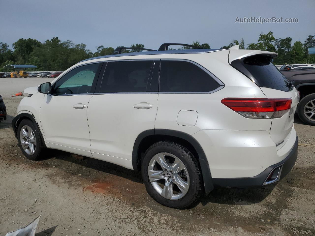 2019 Toyota Highlander Limited White vin: 5TDDZRFH6KS974381