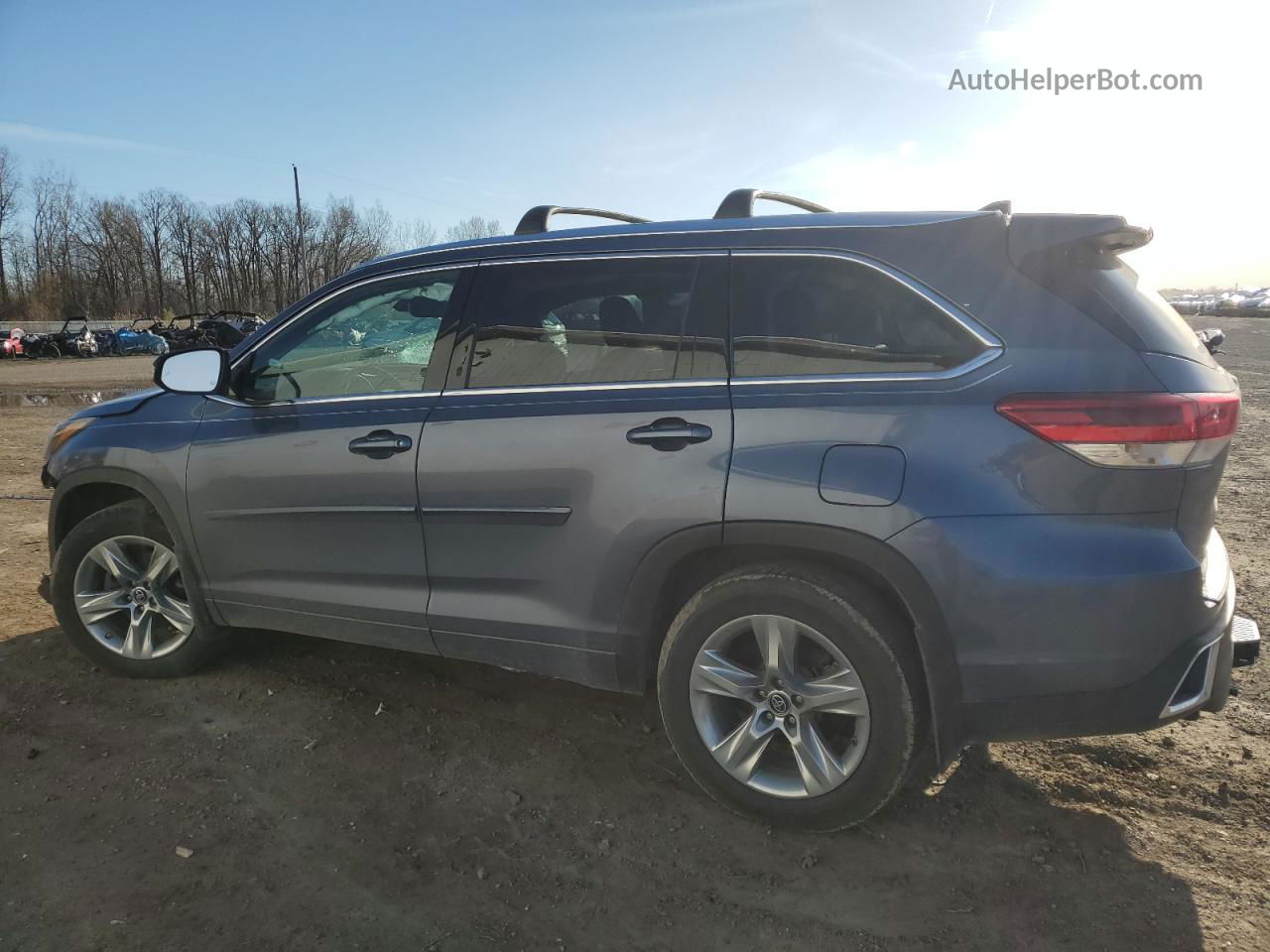 2019 Toyota Highlander Limited Blue vin: 5TDDZRFH8KS927806