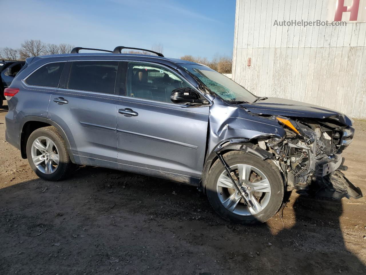 2019 Toyota Highlander Limited Blue vin: 5TDDZRFH8KS927806